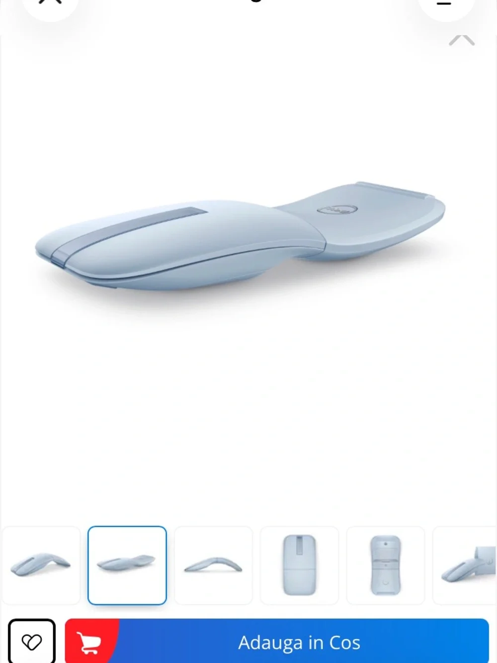 Dell MS700 Wireless Bluetooth Travel Mouse — Foldable